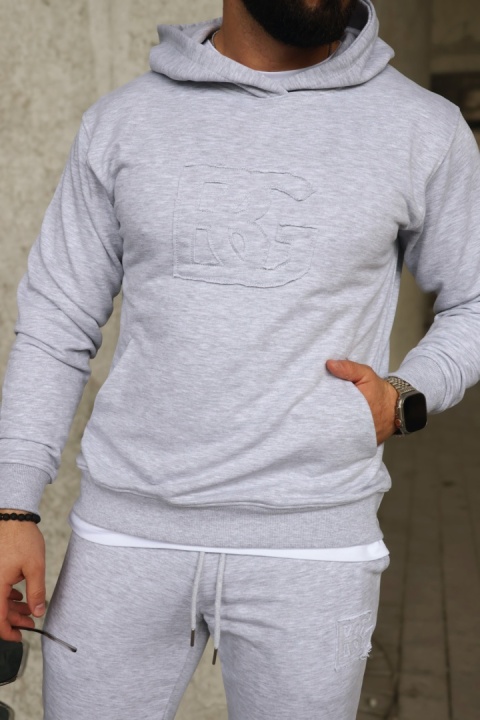 DRES MĘSKI BG MATCHY | SZARY MELANŻ DRES MĘSKI BG MATCHY | SZARY MELANŻ