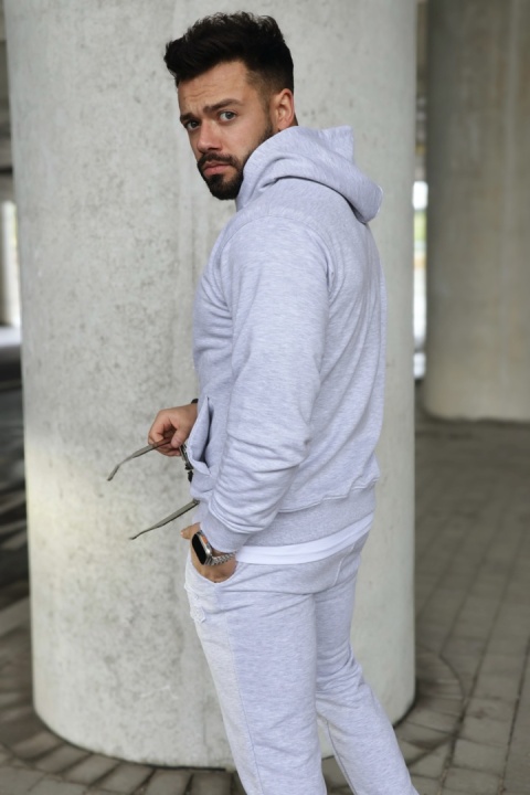 DRES MĘSKI BG MATCHY | SZARY MELANŻ DRES MĘSKI BG MATCHY | SZARY MELANŻ