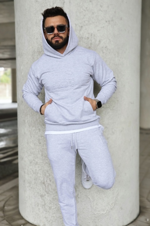 DRES MĘSKI BG MATCHY | SZARY MELANŻ DRES MĘSKI BG MATCHY | SZARY MELANŻ