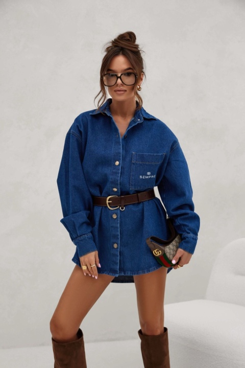 KOSZULA JEANS NIEBIESKA SEMPRE