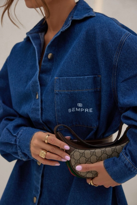 KOSZULA JEANS NIEBIESKA SEMPRE