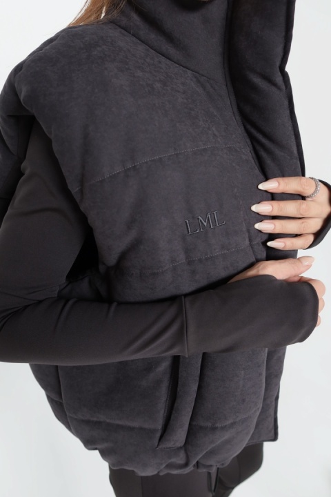 Kamizelka OUTSIDE czarny LA MANUEL