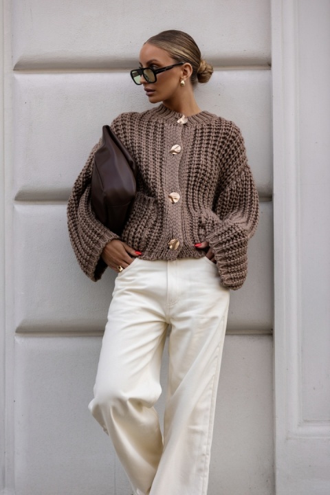 Kardigan KATI ciemny beż COCOMORE