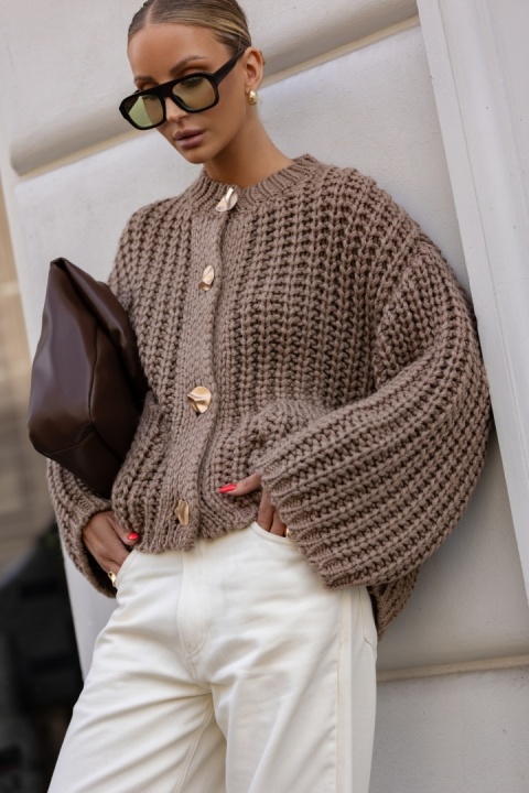 Kardigan KATI ciemny beż COCOMORE