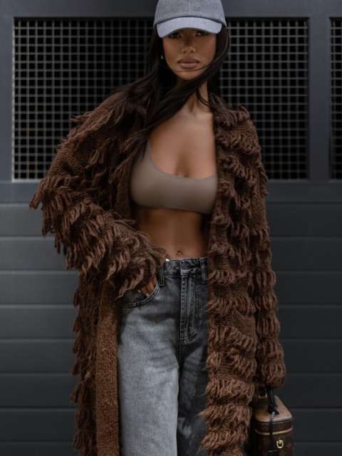 Kardigan OZI cocomore czekolada