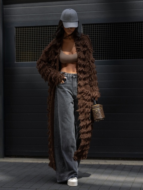 Kardigan OZI cocomore czekolada