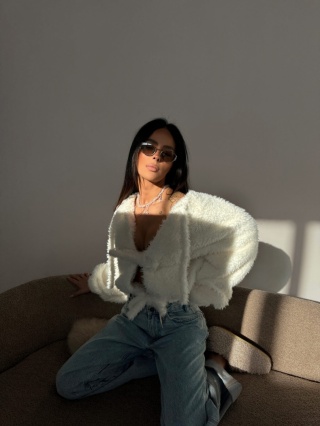 Kurtka PILLOW ecru limited lamanuel