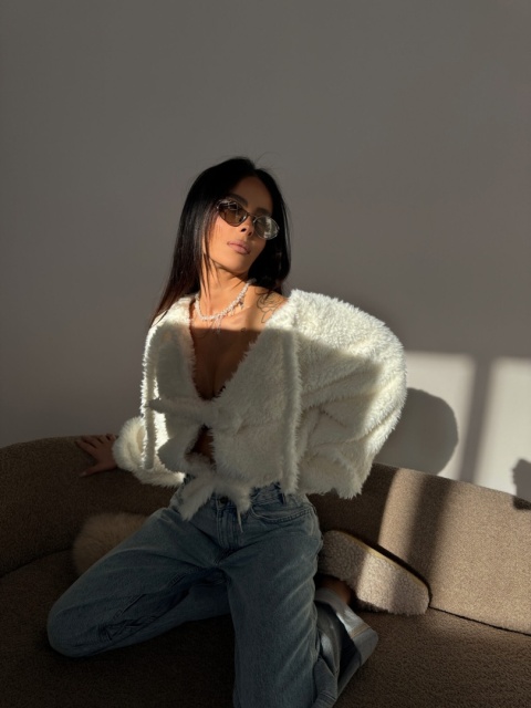 Kurtka PILLOW ecru limited lamanuel