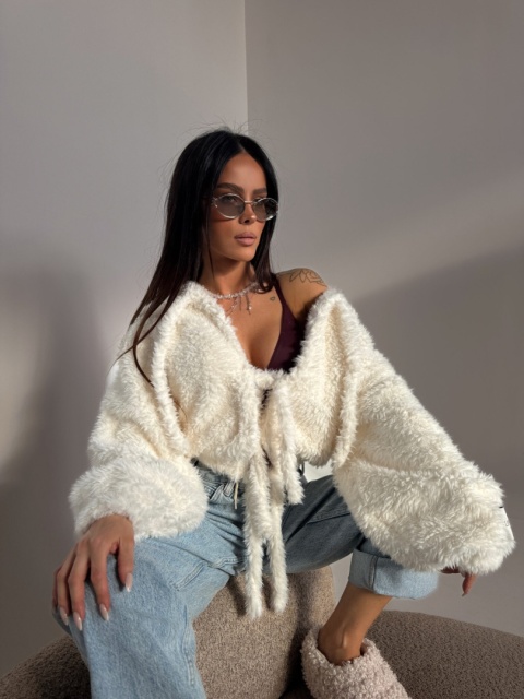 Kurtka PILLOW ecru limited lamanuel