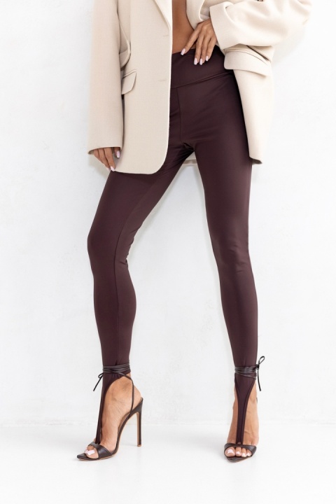 LEGGINSY LORA BRĄZOWE Sempre with love