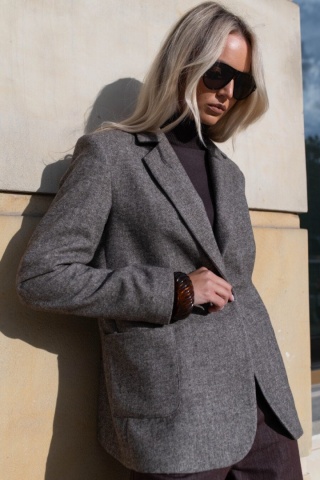 LEMONADA Marynarka w jodełkę