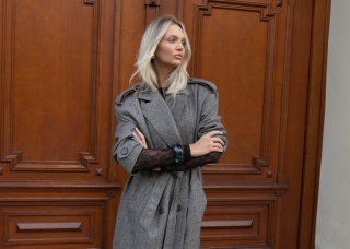 Lemonada płaszcz Jodełka