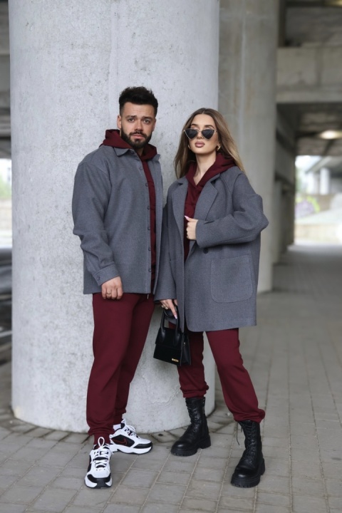 PŁASZCZ DAMSKI BG GRETA | SZARY PŁASZCZ DAMSKI BG GRETA | SZARY