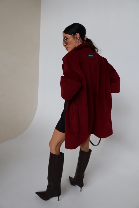 Płaszcz ETERNAL bordo LA MANUEL