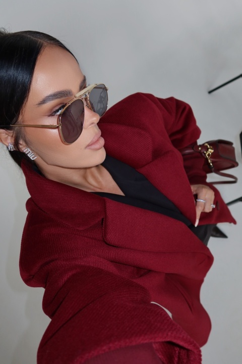 Płaszcz ETERNAL bordo LA MANUEL