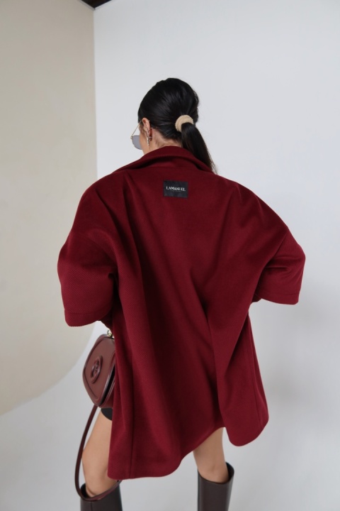 Płaszcz ETERNAL bordo LA MANUEL