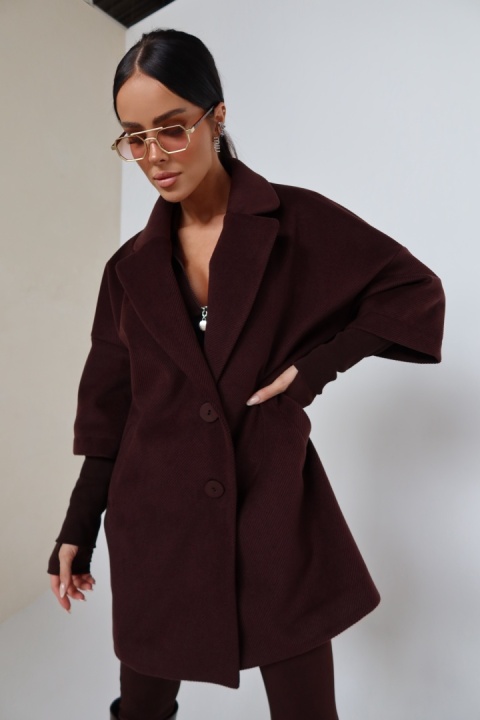 Płaszcz ETERNAL czekolada LA MANUEL