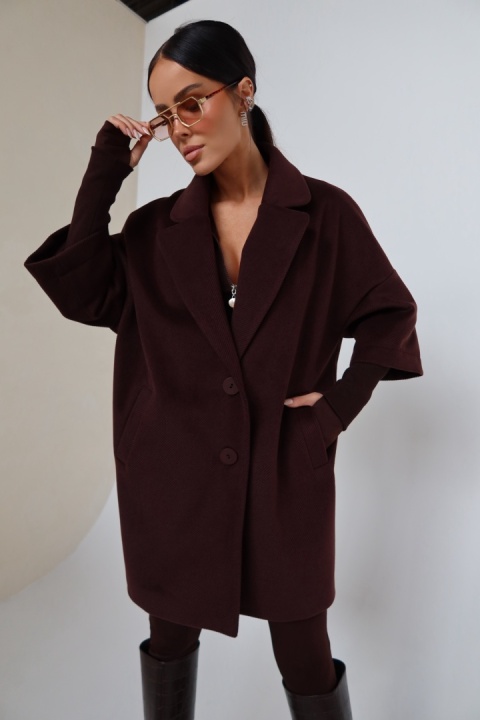 Płaszcz ETERNAL czekolada LA MANUEL