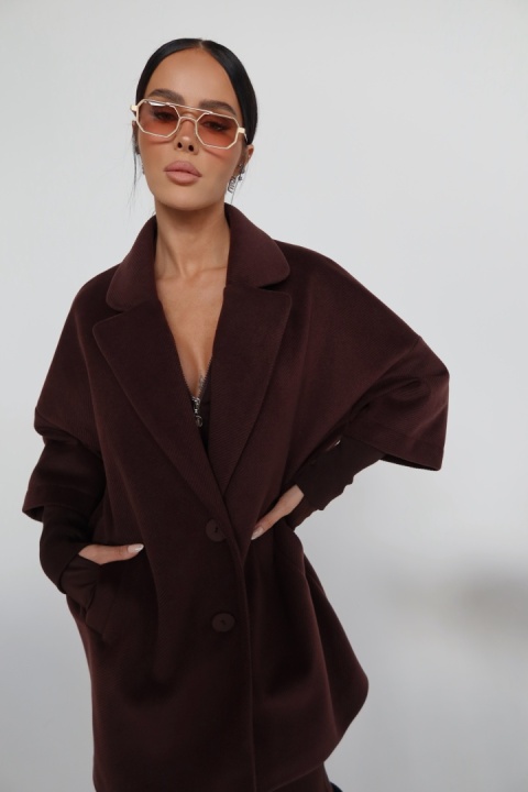 Płaszcz ETERNAL czekolada LA MANUEL