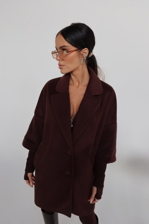 Płaszcz ETERNAL czekolada LA MANUEL