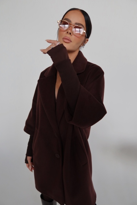 Płaszcz ETERNAL czekolada LA MANUEL