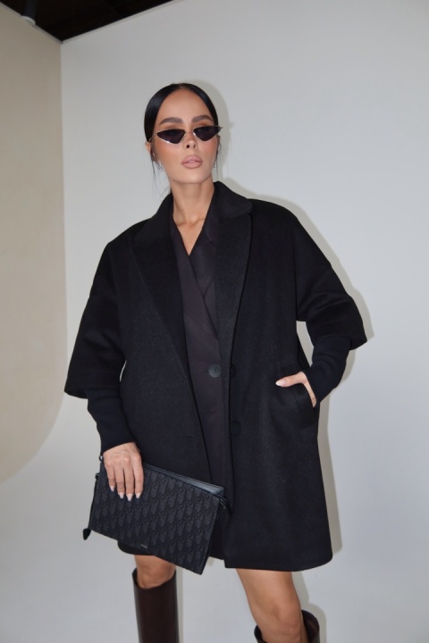 Płaszcz ETERNAL czarny LA MANUEL