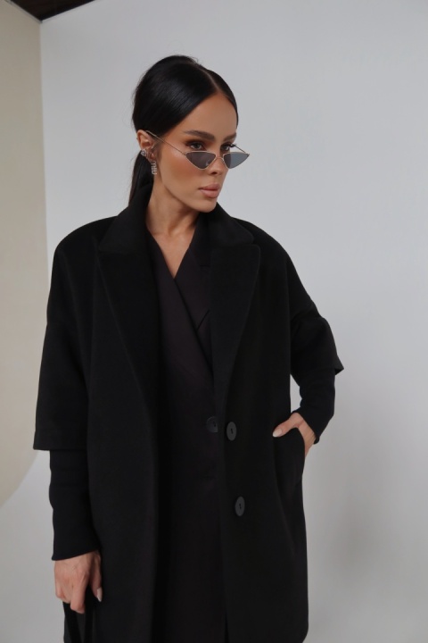 Płaszcz ETERNAL czarny LA MANUEL