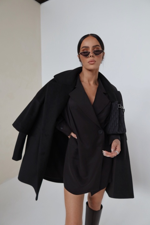 Płaszcz ETERNAL czarny LA MANUEL