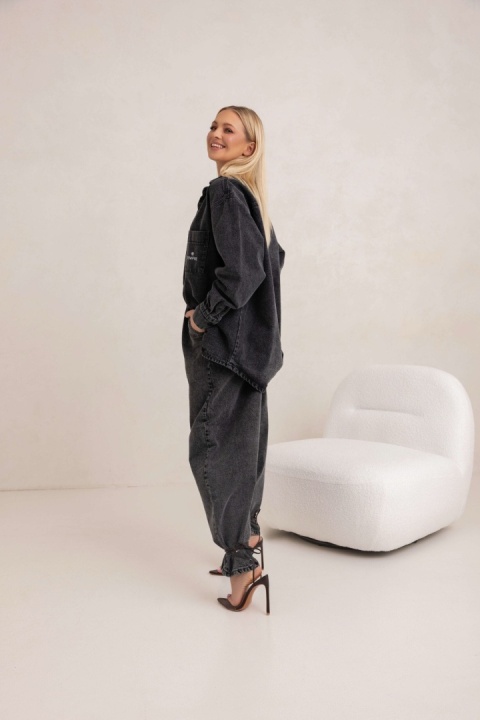 SPODNIE JEANS CZARNE Sempre