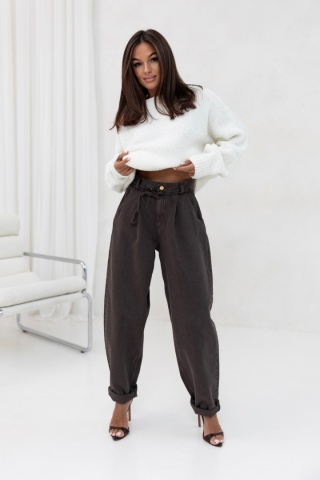 SWETER LILA KREMOWY SEMPRE