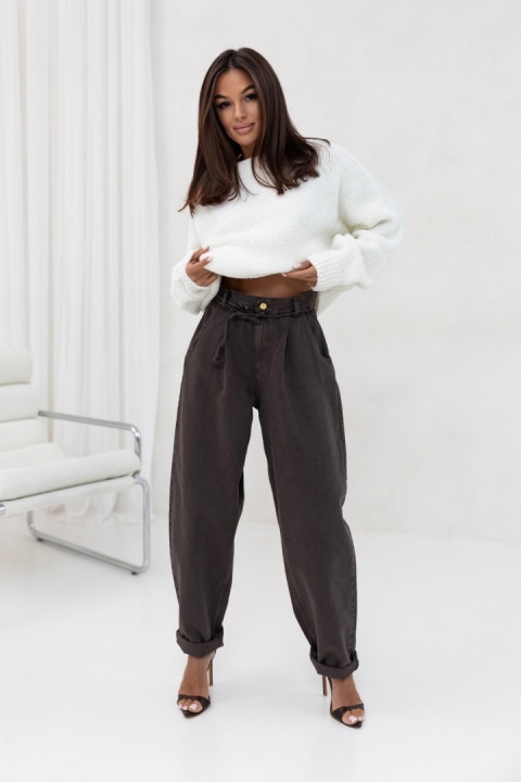 SWETER LILA KREMOWY SEMPRE