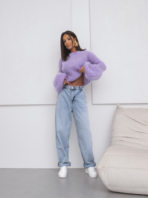 SWETER PUSIA PREMIUM fioletowy