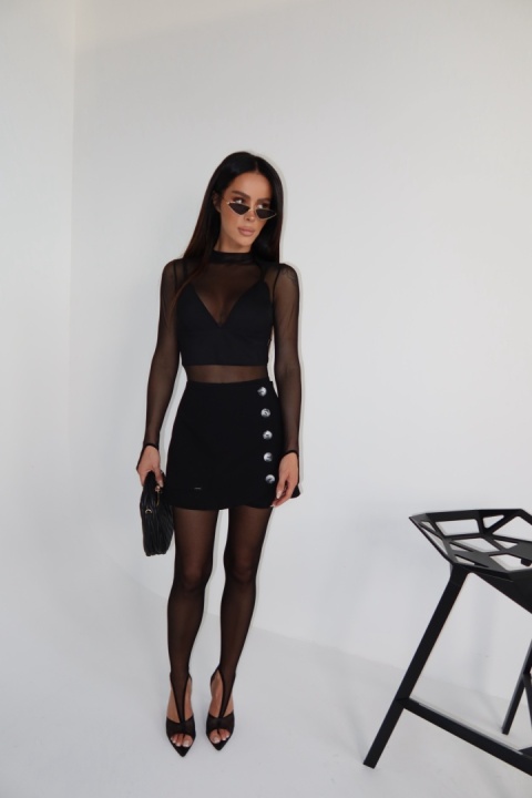 Spódnica FOLD czarna LA MANUEL