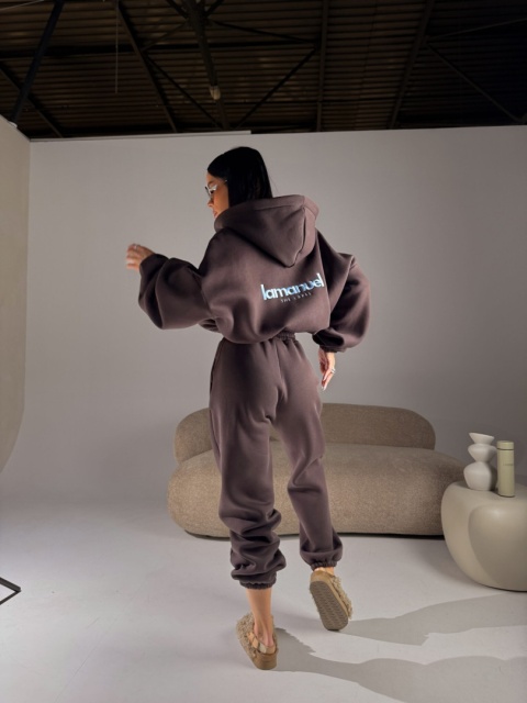 Spodnie CREAMY czekolada La Manuel