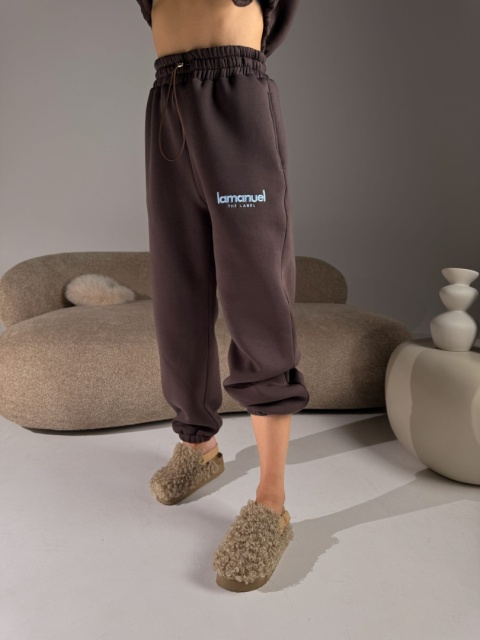 Spodnie CREAMY czekolada La Manuel