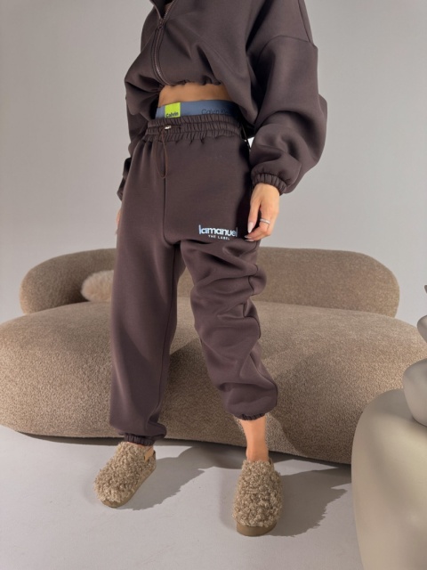 Spodnie CREAMY czekolada La Manuel