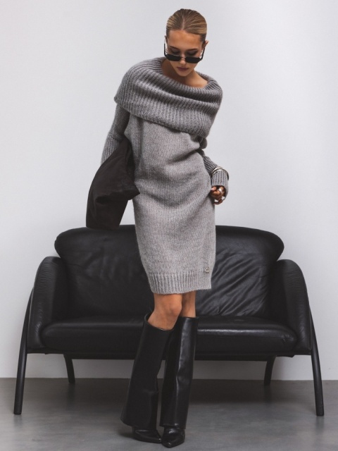 Sukienka Junna cocomore Szara Sukienka Junna cocomore Szara