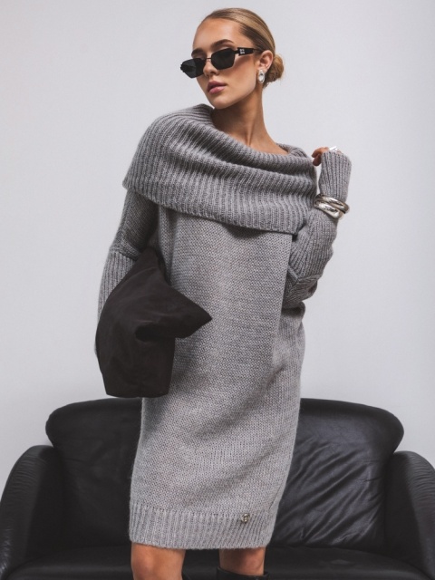 Sukienka Junna cocomore Szara Sukienka Junna cocomore Szara