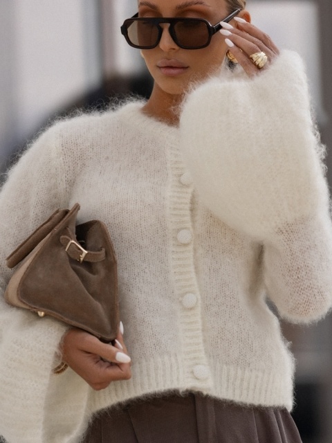 Sweter ANA Premium YARN ecru