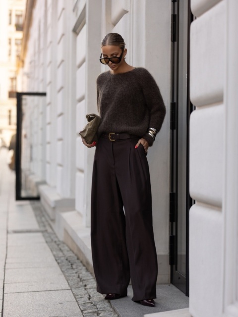 Sweter Teilor YARN czekoladowy