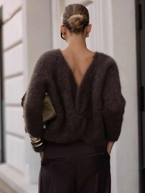 Sweter Teilor YARN czekoladowy