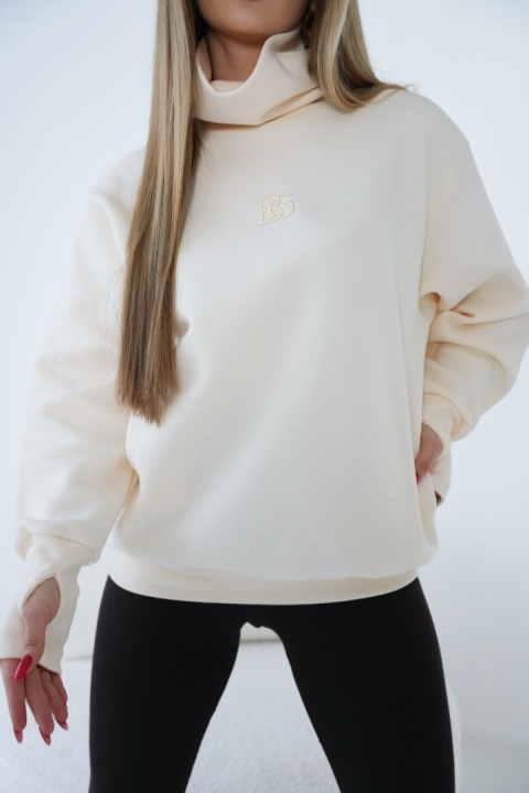 BLUZA DAMSKA BG SAY YES | WANILIOWY