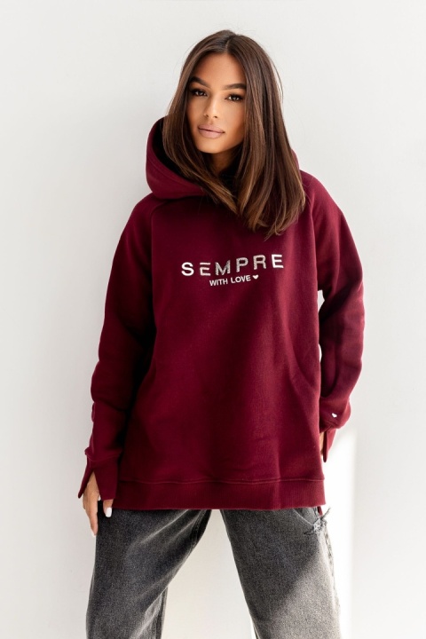 BLUZA Sempre RUBY BORDOWA