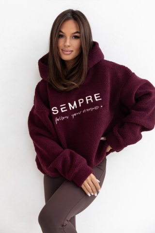 BLUZA TEDDY BORDOWA Sempre
