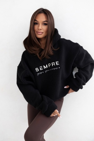 BLUZA TEDDY CZARNA Sempre
