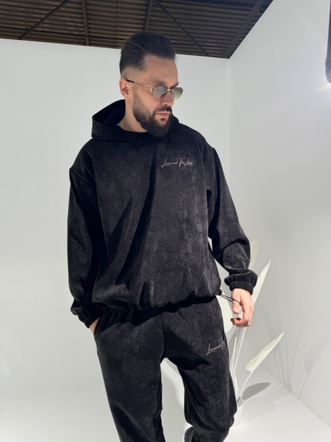 Bluza KING czarna męska LA MANUEL