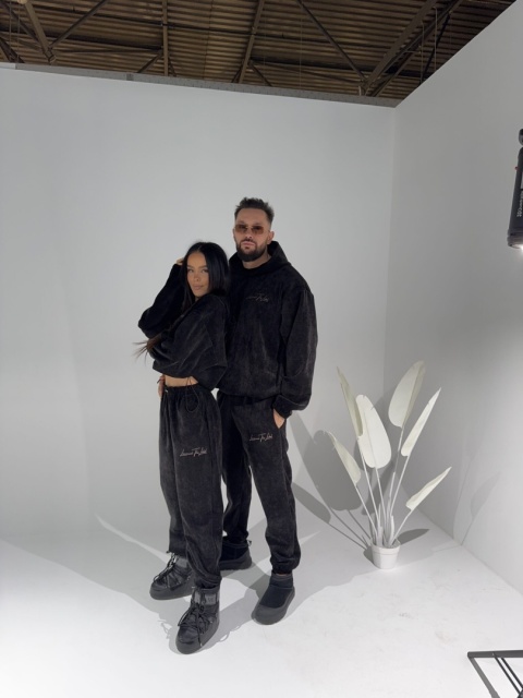 Bluza KING czarna męska LA MANUEL