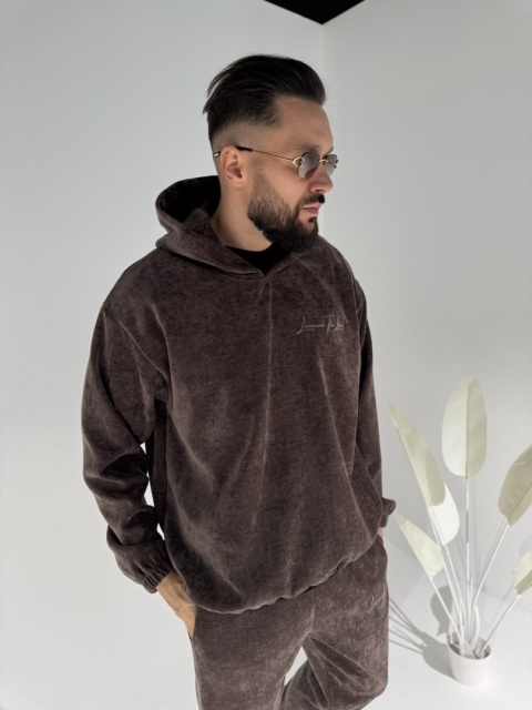 Bluza KING czekoladowa męska LA MANUEL