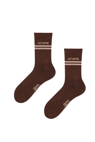 SKARPETKI LOLA JASNA CZEKOLADA/BEŻOWY