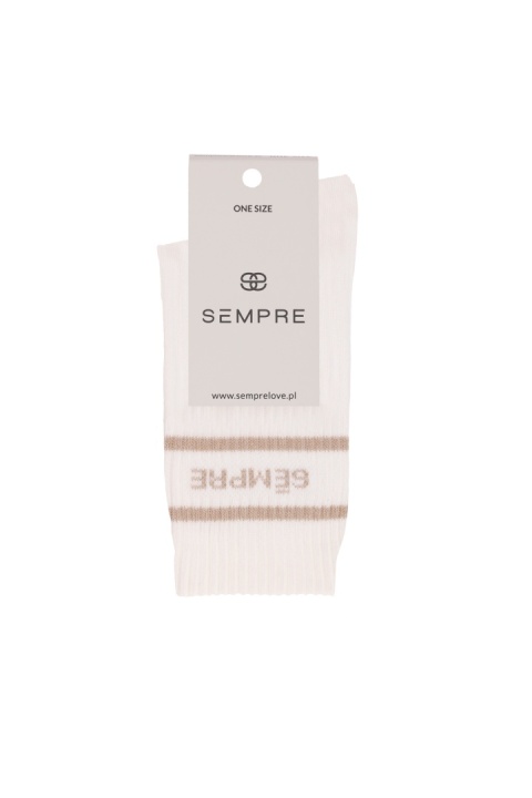 SKARPETKI LOLA WANILIOWY/BEŻ